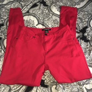 Bright Red Jeggings